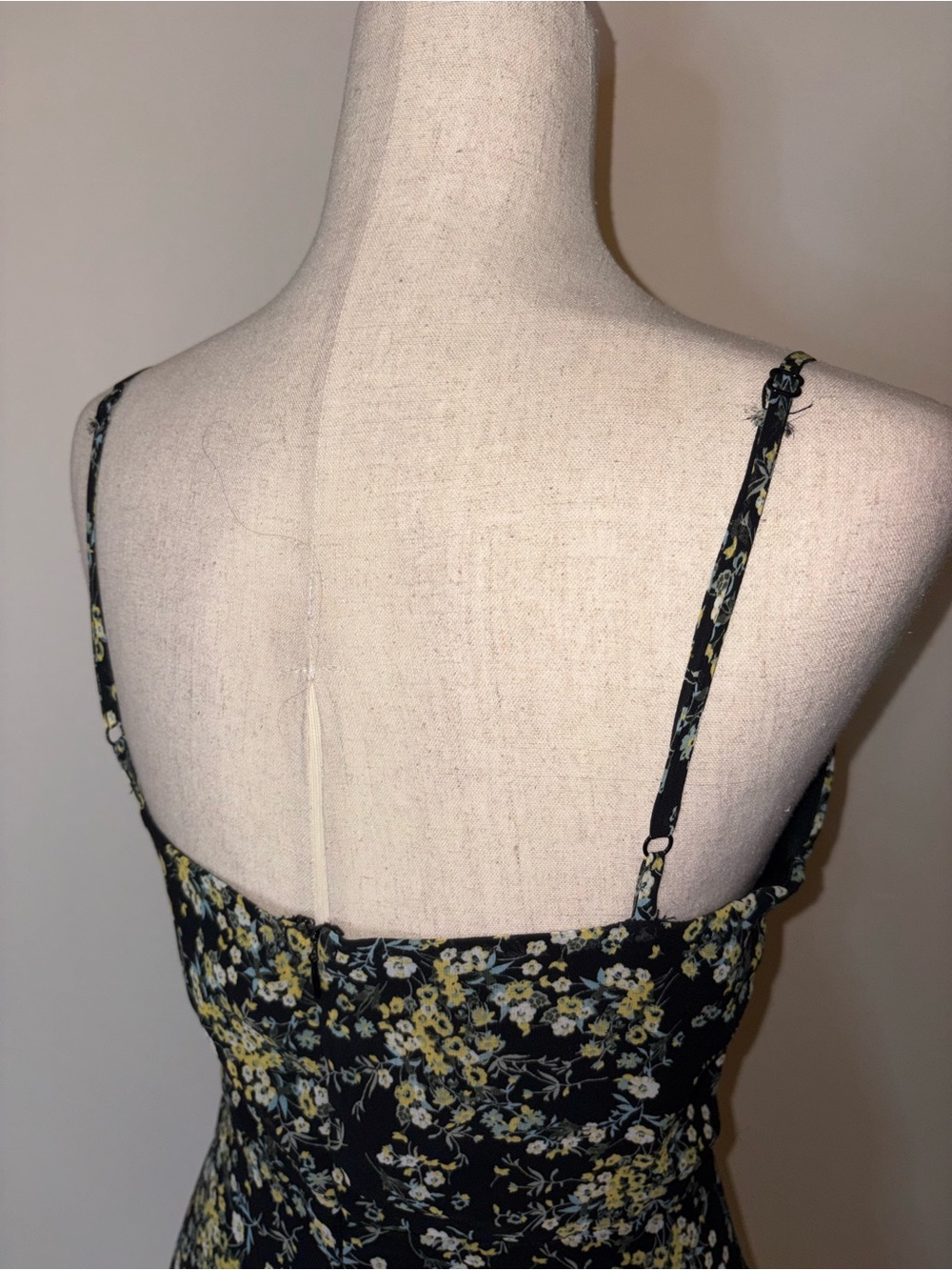 Lulu's Black Floral Tie-Front Ruffle Mini Dress - Picture 6 of 8